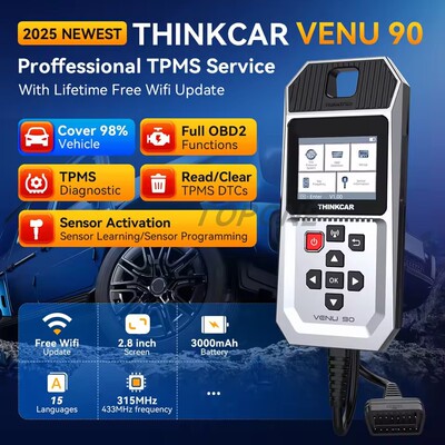 THINKCAR VENU 90 TPMS Tire Pressure Sensor Tool 315~ 433MHz
