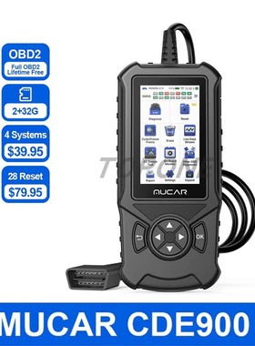 海外版 MUCAR CDE900 PRO Auto OBD2 Diagnostic Scanner ABS TCM
