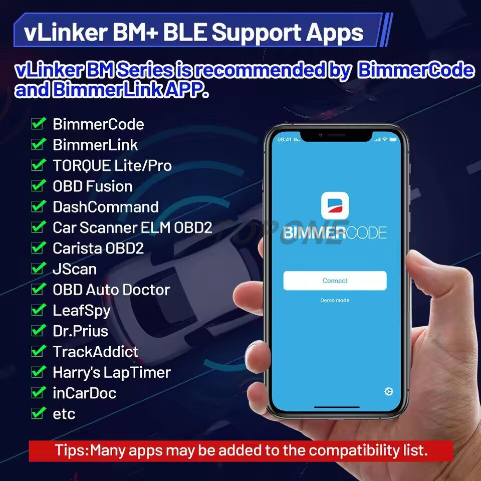 Vgate vLinker BM+ OBD2 Scanner for BMW Mini Coding - Product image 2