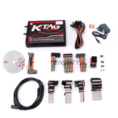 外贸批发 KTAG ECU PROGRAMMER V7.020 红色PCB 可联网 不限点数