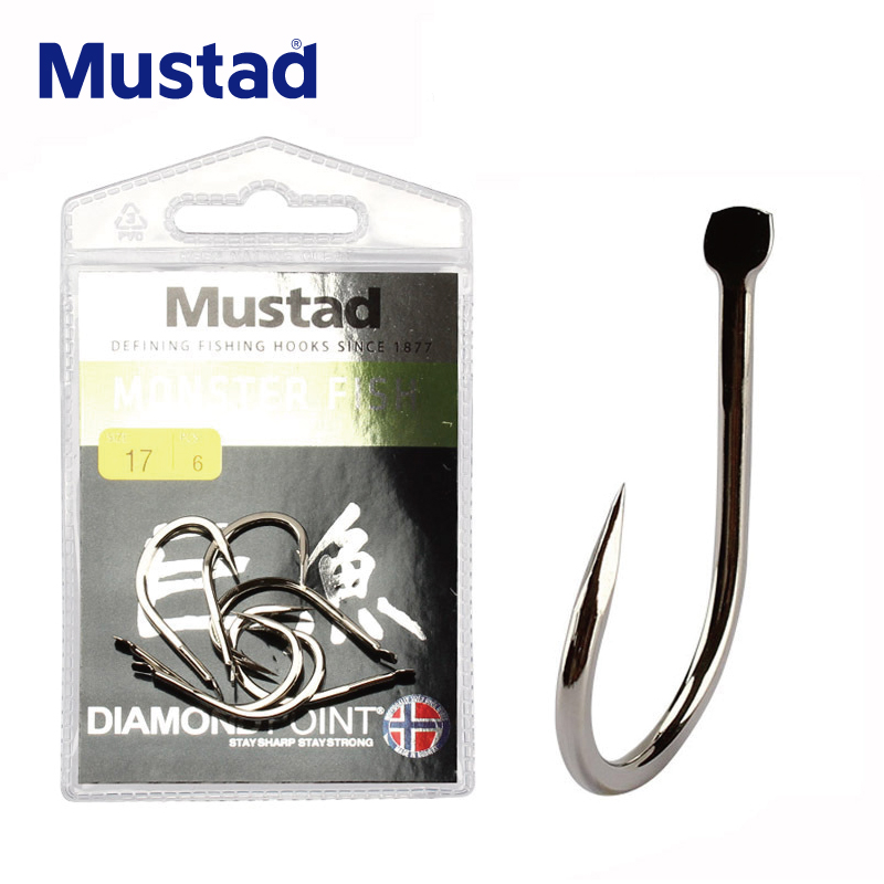 mustad慕斯达巨鱼歪嘴钩尖锋利
