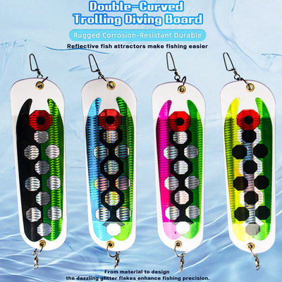 雅婕户外拖钓潜水板21cm闪光器