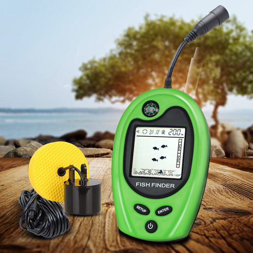 冬天冰钓探鱼器冰上探测器