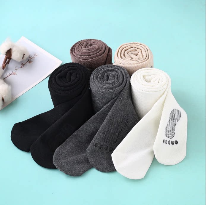 女童打底裤肤色薄绒连裤袜秋冬儿童防滑白色舞蹈袜龙爪毛中厚跳舞