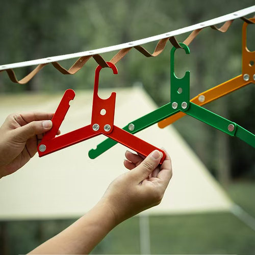 户外露营铝合金可折叠衣架