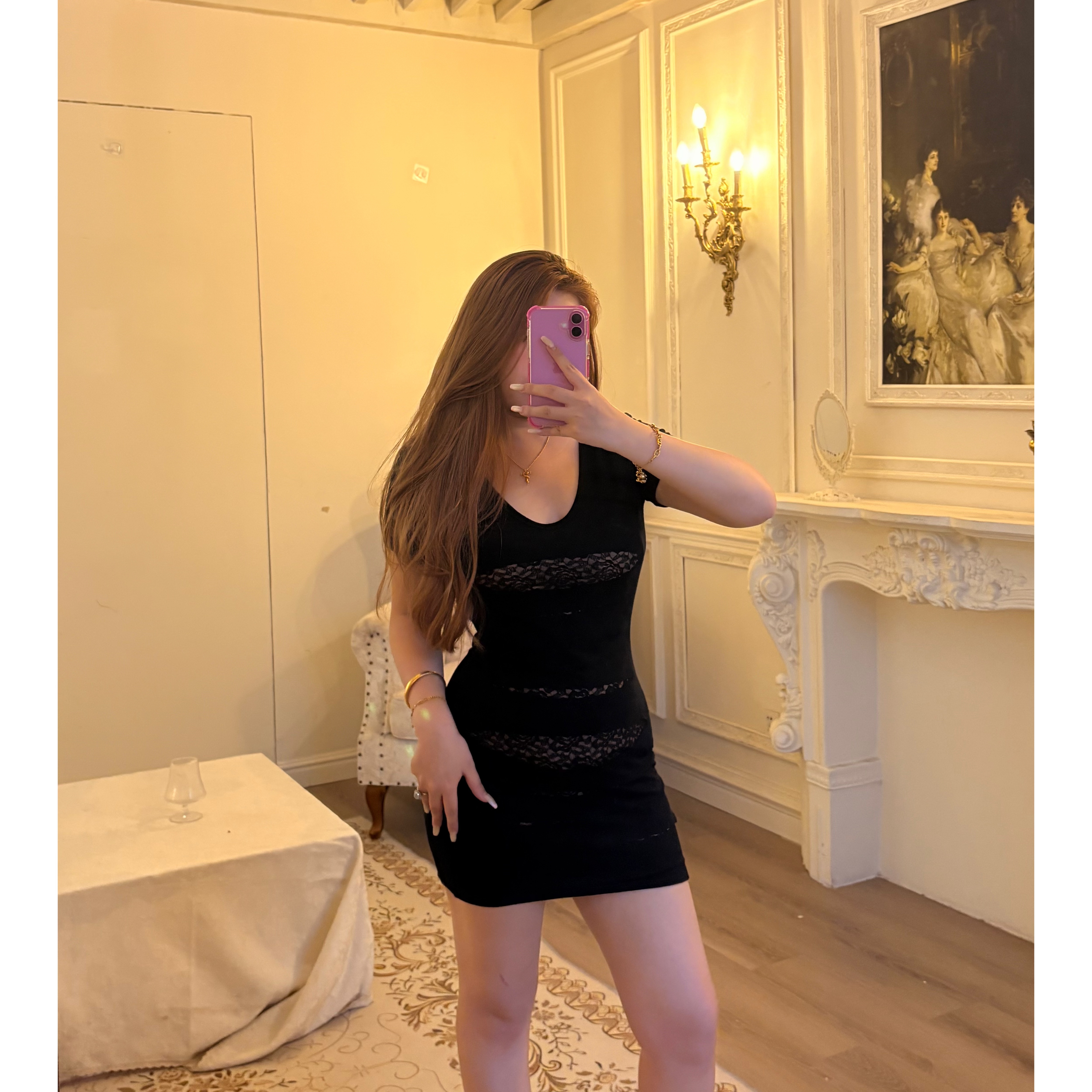 割裂美感  纯欲性感修身显瘦辣妹短袖连衣裙切边设计感短裙G184