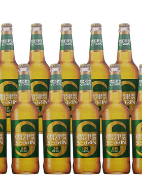 雪津啤酒雪津经典500ML*12瓶*2箱麦汁浓度8.2度酒精度3.3度