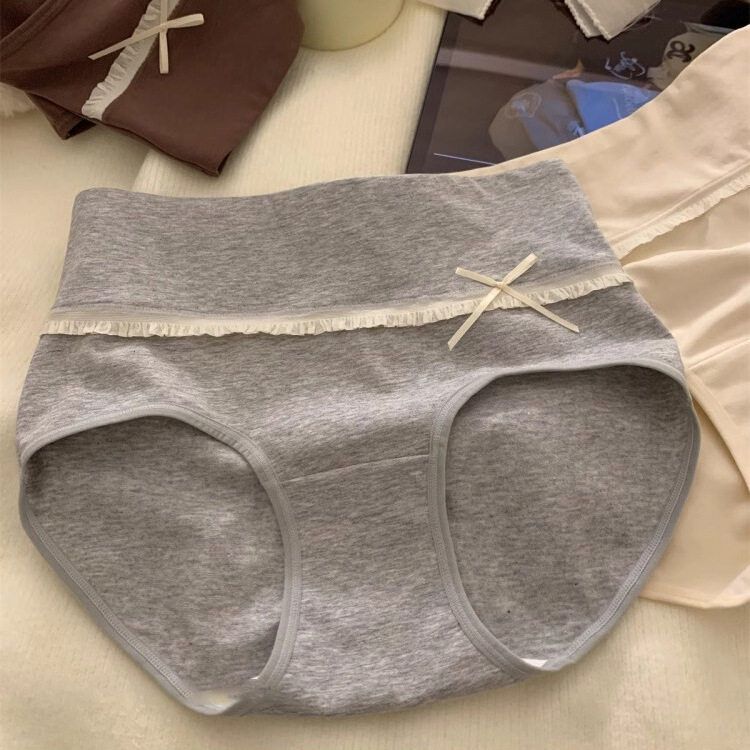 女生高腰纯棉内裤女全棉10抑菌