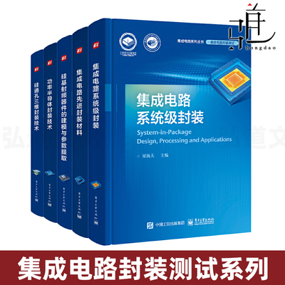 5册 集成电路系统级封装+功率半导体封装技术+先进封装材料+硅基射频器件建模参数提取+硅通孔三维封装 集成电路芯片设计封装书籍