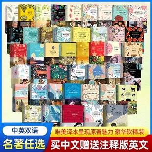 阅读物原著英文原版 正版 全套世界名著英汉对照中英双语版 外国小说文学诗歌选集散文书籍瓦尔登湖小王子 书经典 买中文版 送英文版