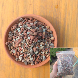 铺盆面铺底石  陶粒 干苔藓 虹彩石赤玉石小白石水洗石火山石