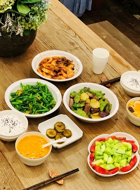 中式草木灰餐具 素釉葫芦米饭碗汤碗酒杯盘汤如意勺水杯茶杯