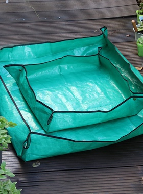 园艺种花垫防土垫防水防污防脏拌土垫多肉盆栽花换盆垫 落叶袋