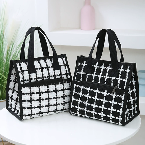 Сумка, барсетка, вместительный и большой шоппер, универсальный ланч-бокс, увеличенная толщина, в корейском стиле