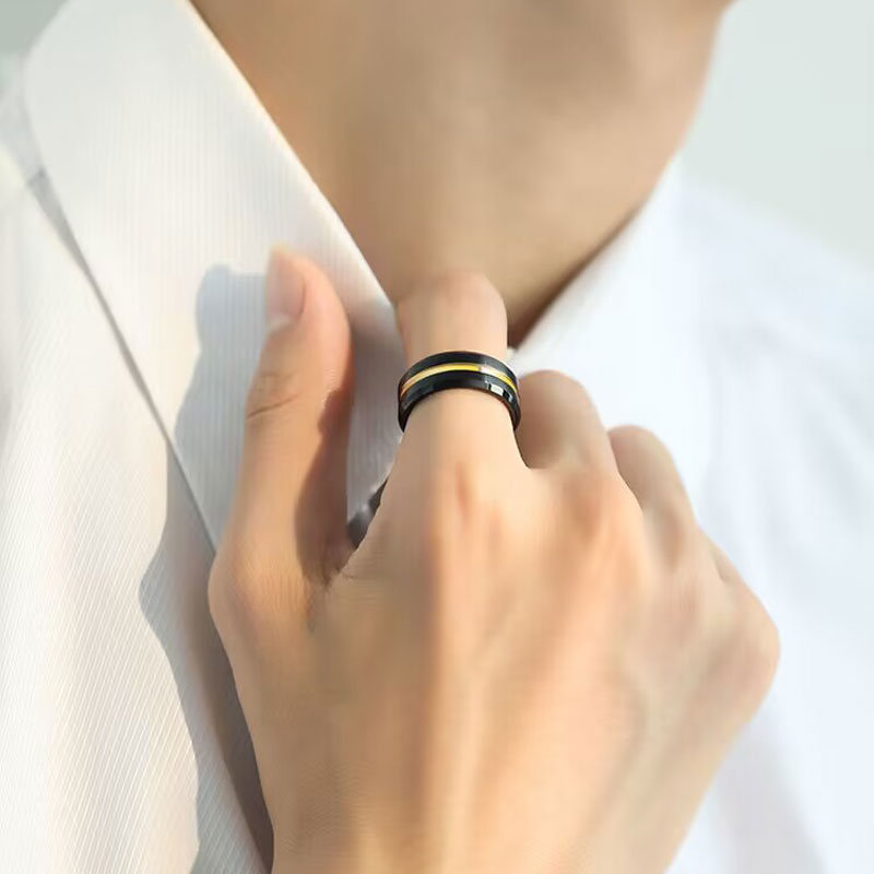 飒雅钨金简约高级感戒指