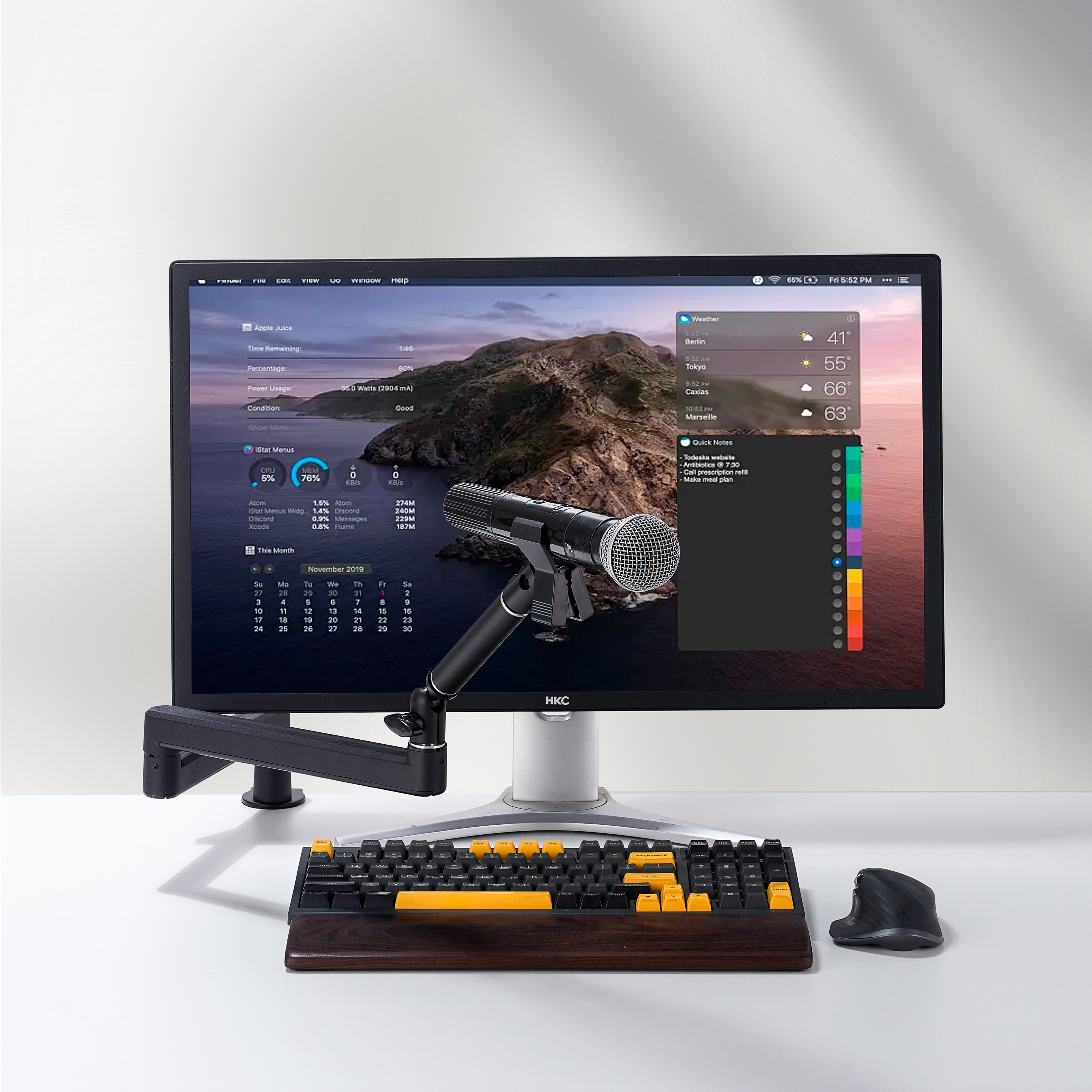 话筒悬臂支架录音广播专业直播架