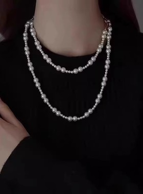 法式小香风施家珍珠项链