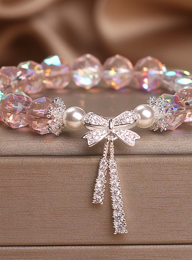 黄水晶手链女款轻奢小众精致