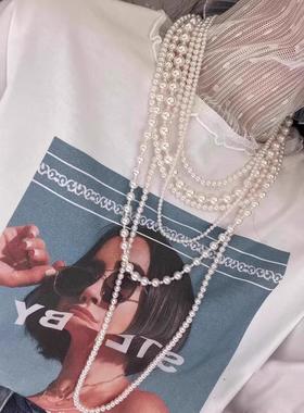 项链高级感气质百搭长款毛衣链