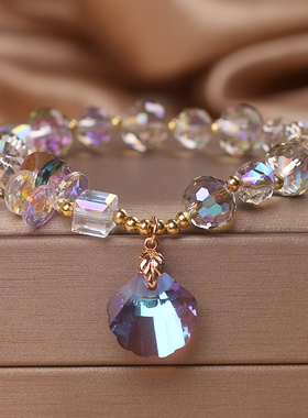 韩版时尚炫彩奥地利水晶手链女
