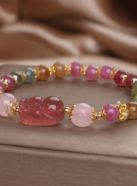 水晶手串小众设计ins小众设计