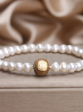 天然淡水珍珠手链女轻奢高级感