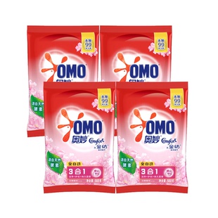 560gx4 持久留香正品 奥妙含金纺洗衣粉淡雅樱花香无磷组合装 家庭装