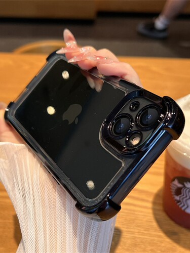 适用四角防摔iphone17promax透明保户包苹果16高级感15带镜头膜14