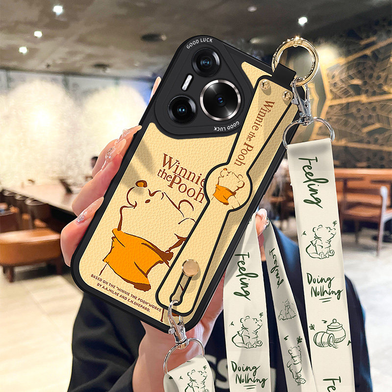 适用华为Pura70Pro+保户包网红蜂蜜小熊斜挎60背带ultra挂绳腕带