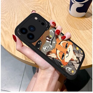 适用苹果17ProMax尼克朱迪保户包iPhone16新款15软款14高级感卡通