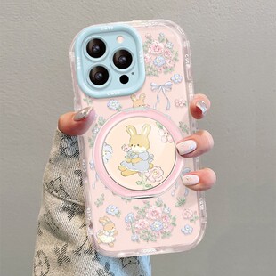 适用苹果17promax保户包iphone16兔子可爱15新款14支架13好看女12