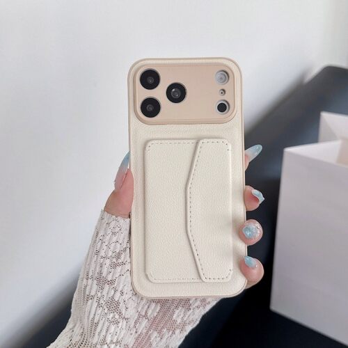 适用iPhone18ProMax翻盖卡包保户包苹果17新款16素皮荔枝纹15男女
