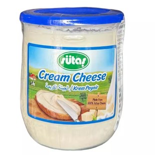Sutas原味罐装涂抹奶酪300g 香浓再制干早餐涂抹面包cream cheese