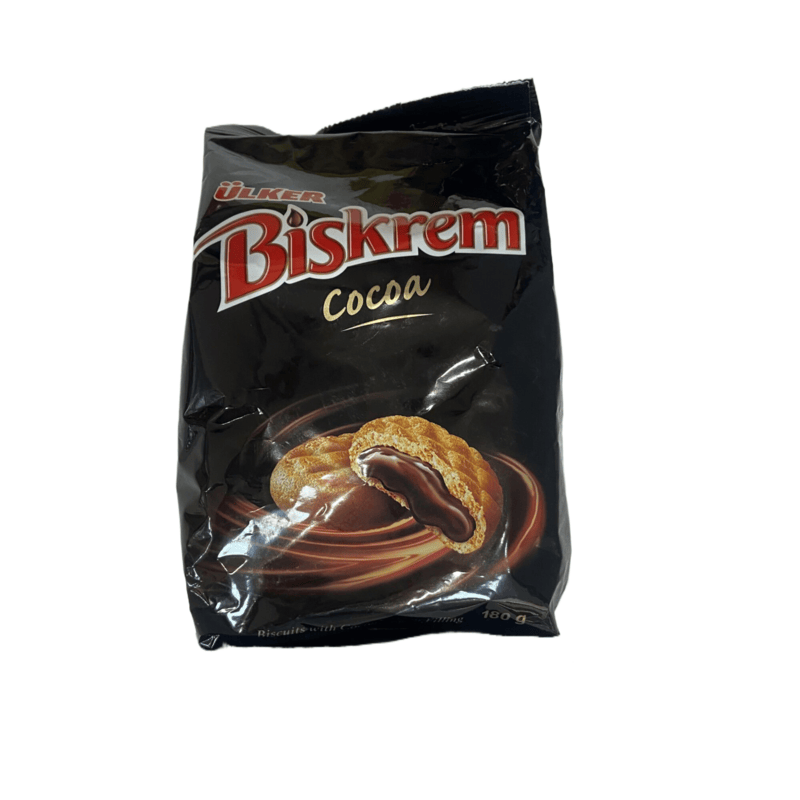 土耳其ULKER优客袋装Biskrem可可奶油夹心饼干180g 哈萨克斯坦产