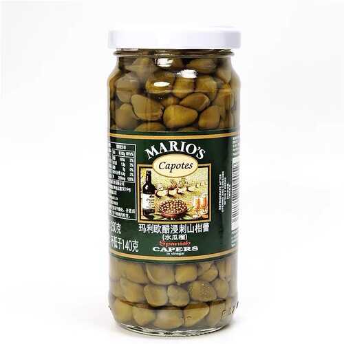 进口玛利欧醋浸刺山柑蕾250g西班牙进口山柑蕾泡菜水瓜榴capers