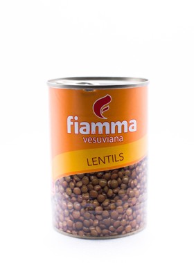 意大利Fiamma火山牌连度豆（绿扁豆罐头400gCanned green lentils