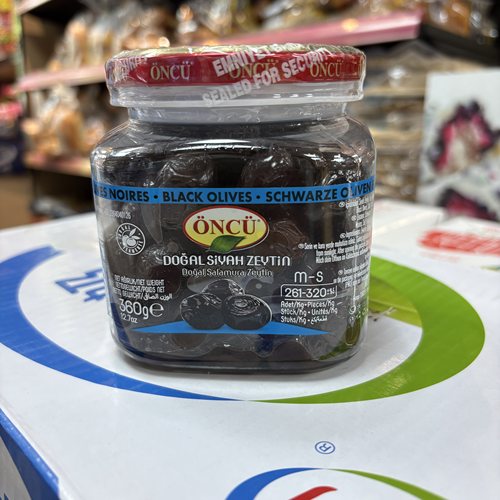 ONCU爱厨黑橄榄360g(M-S) 土耳其进口black olives有核盐渍橄榄