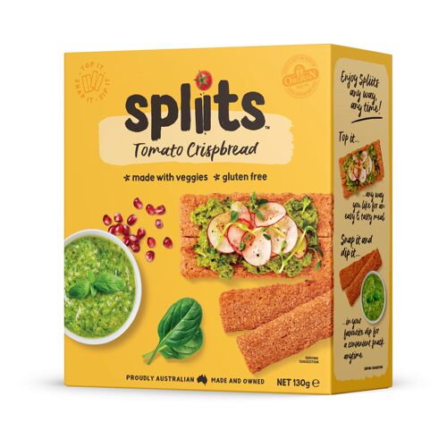 SPLIITS乐享番茄脆饼130g无麸质