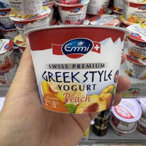 Emmi艾美希腊风味桃子发酵乳酸奶150g瑞士进口酸奶peach yogurt
