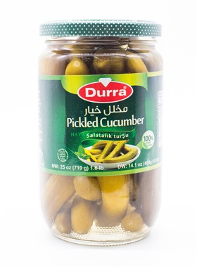 约旦进口多朗腌酸黄瓜 餐前开胃菜Durra pickled cucumber  710g