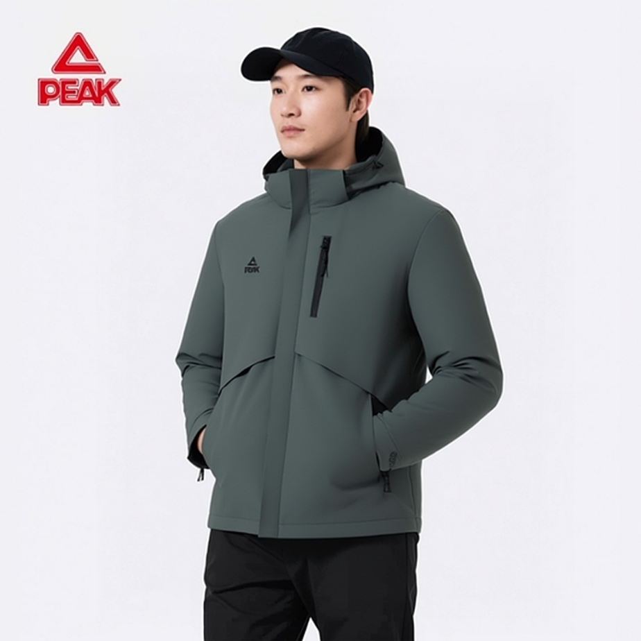 匹克运动风衣男女款春秋季新款时尚户外防风连帽梭织外套TF228177