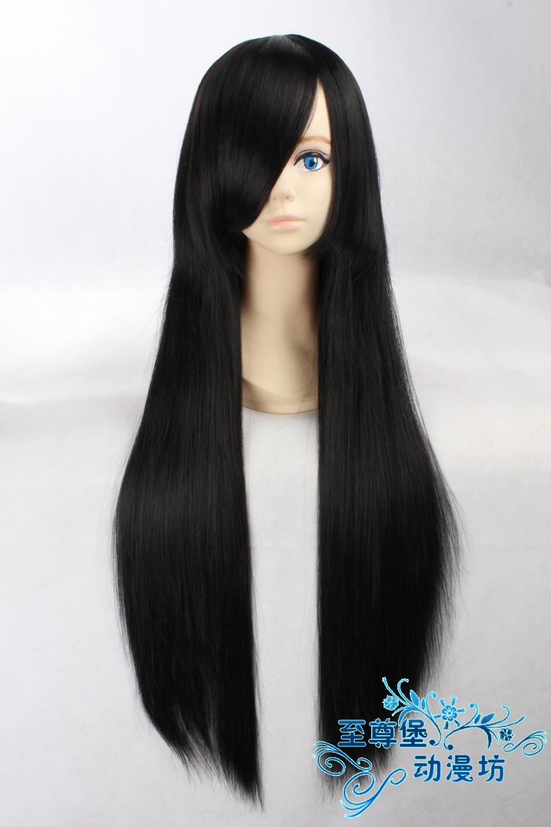 假发cosplay假毛食梦者 爆漫 亚豆美保 古装万用 黑色 长发长直发