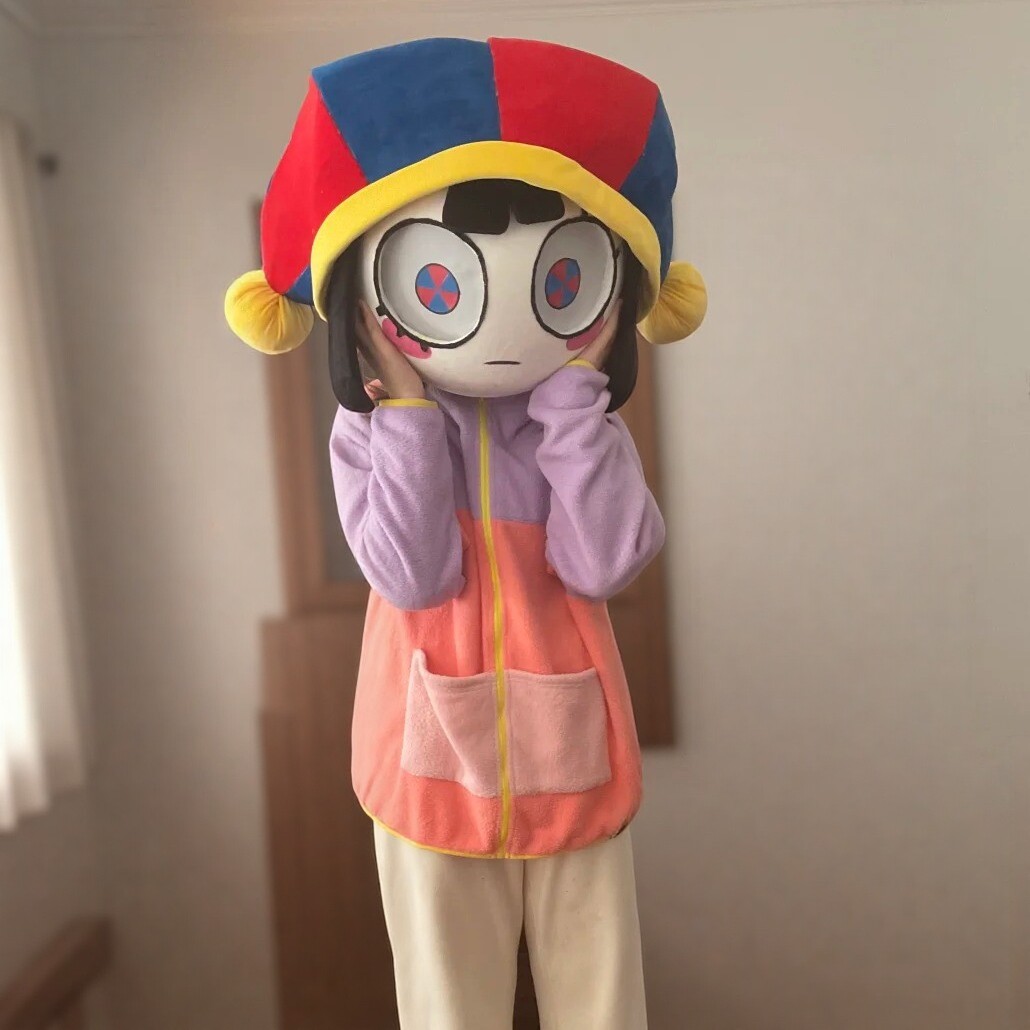 来图定制帕姆尼玩偶头套表演讲头面具/头套