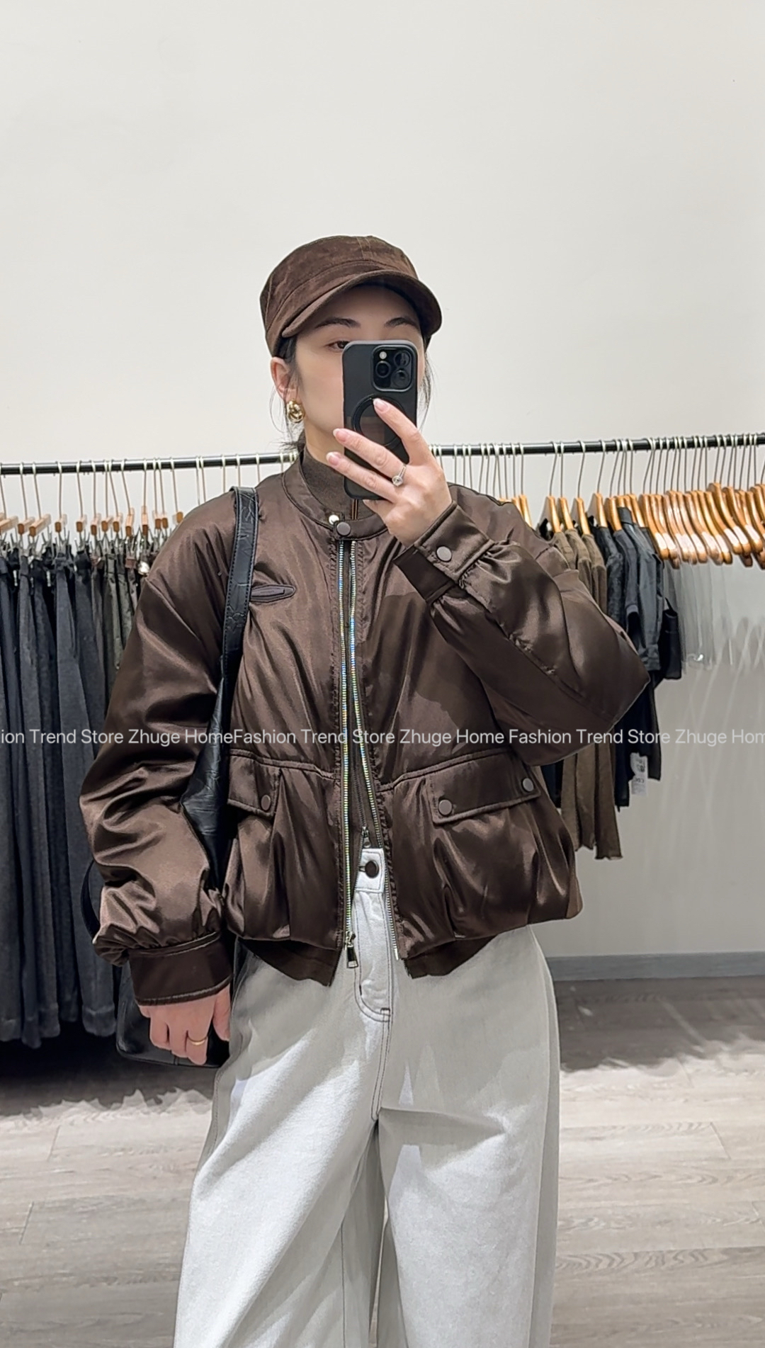 欧洲站2025冬季新款欧货时尚女百搭立领休闲洋气90白鹅绒外套