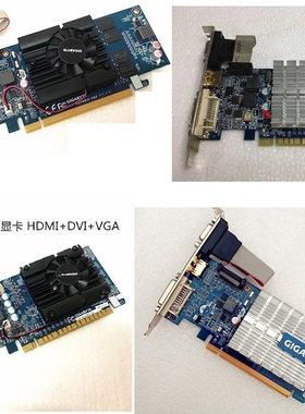2手拆机技嘉GT210 512M 1G D3 PCI-E显卡GV-N210D3-1GI N210TC SL
