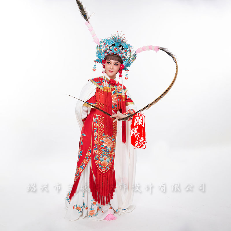 戏曲真丝花旦女铠甲三件套古装舞台演出改良汉服刀马旦越剧京剧,女装/女士精品,汉服连衣裙,淘宝优惠券,粉丝福利购,淘宝优惠卷