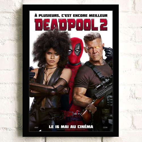 小贱贱死侍2海报Deadpool漫威超级英雄墙贴画宿舍背景贴纸定制