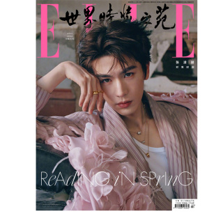 张凌赫ELLE杂志海报明星可定制高清大幅墙贴装 饰画学生应援追星