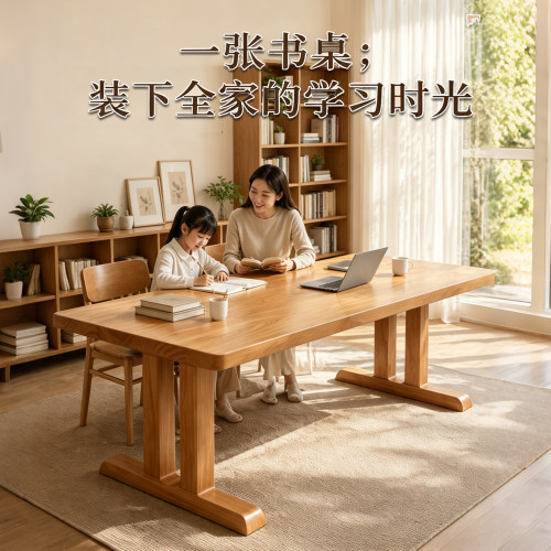 全实木大板书桌学习桌