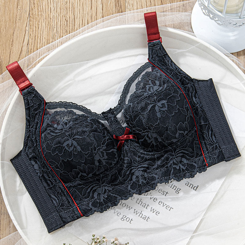 大胸mm全罩杯薄款乳胶杯透气舒适无海绵内衣大码无钢圈显胸小胸罩